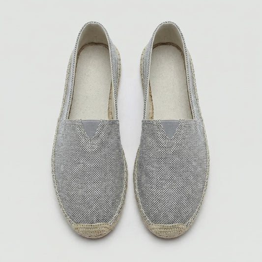 Sergio | Espadrillas de Lino Sin Cordones Hombre Suela Yute