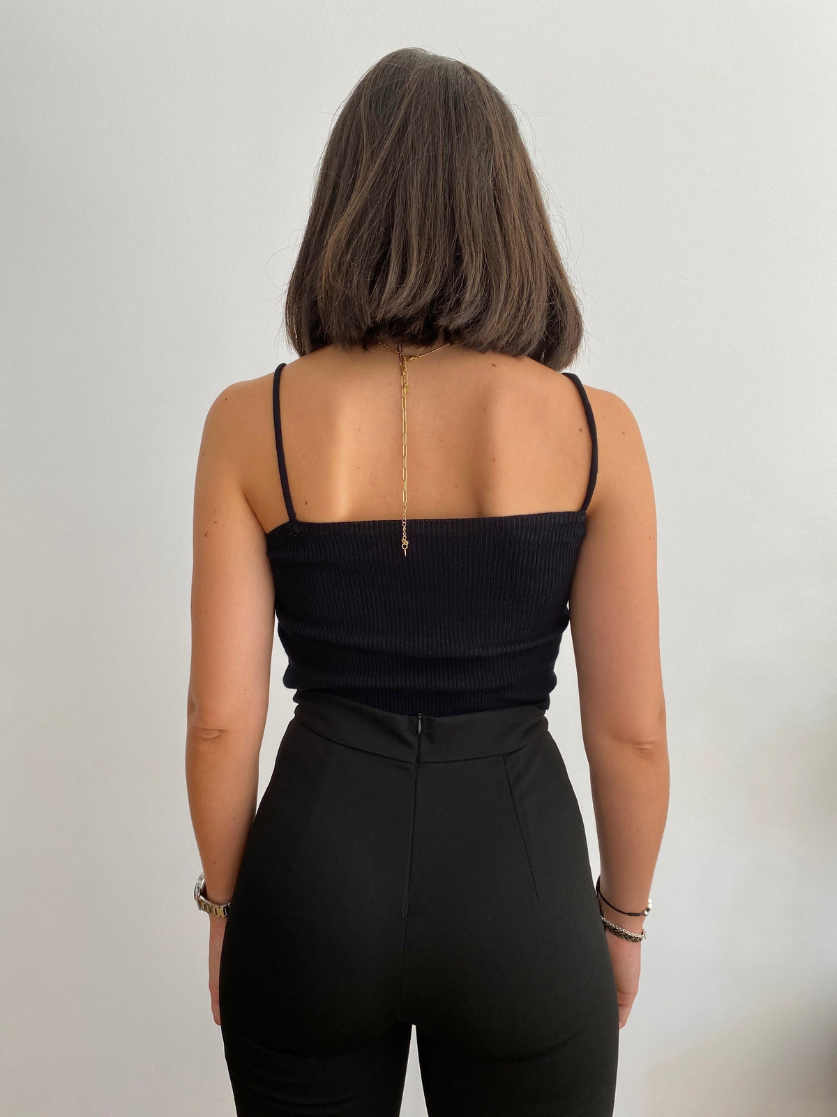 Pantalón campana negro