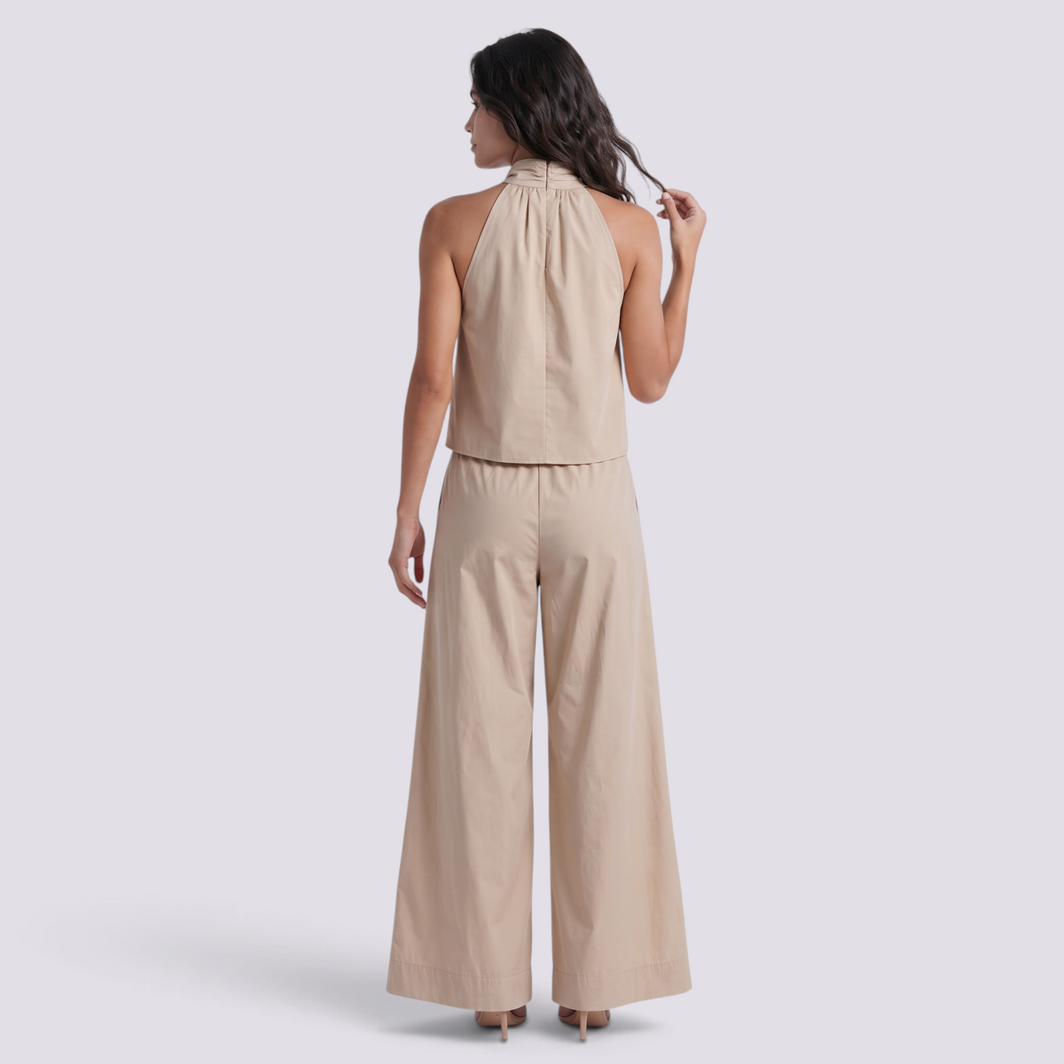Conjunto Mujer Top y Pantalón Ancho