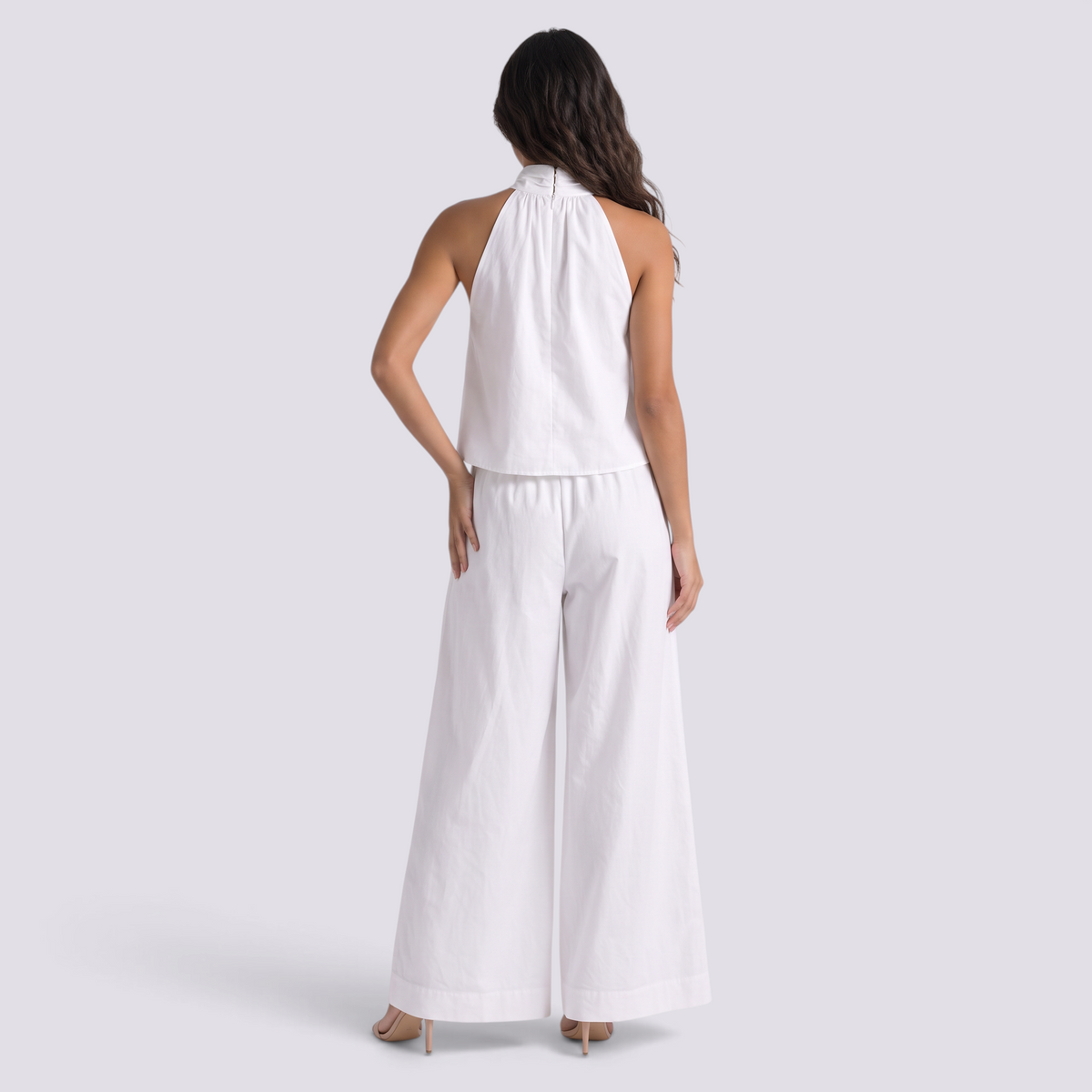 Conjunto Mujer Top y Pantalón Ancho