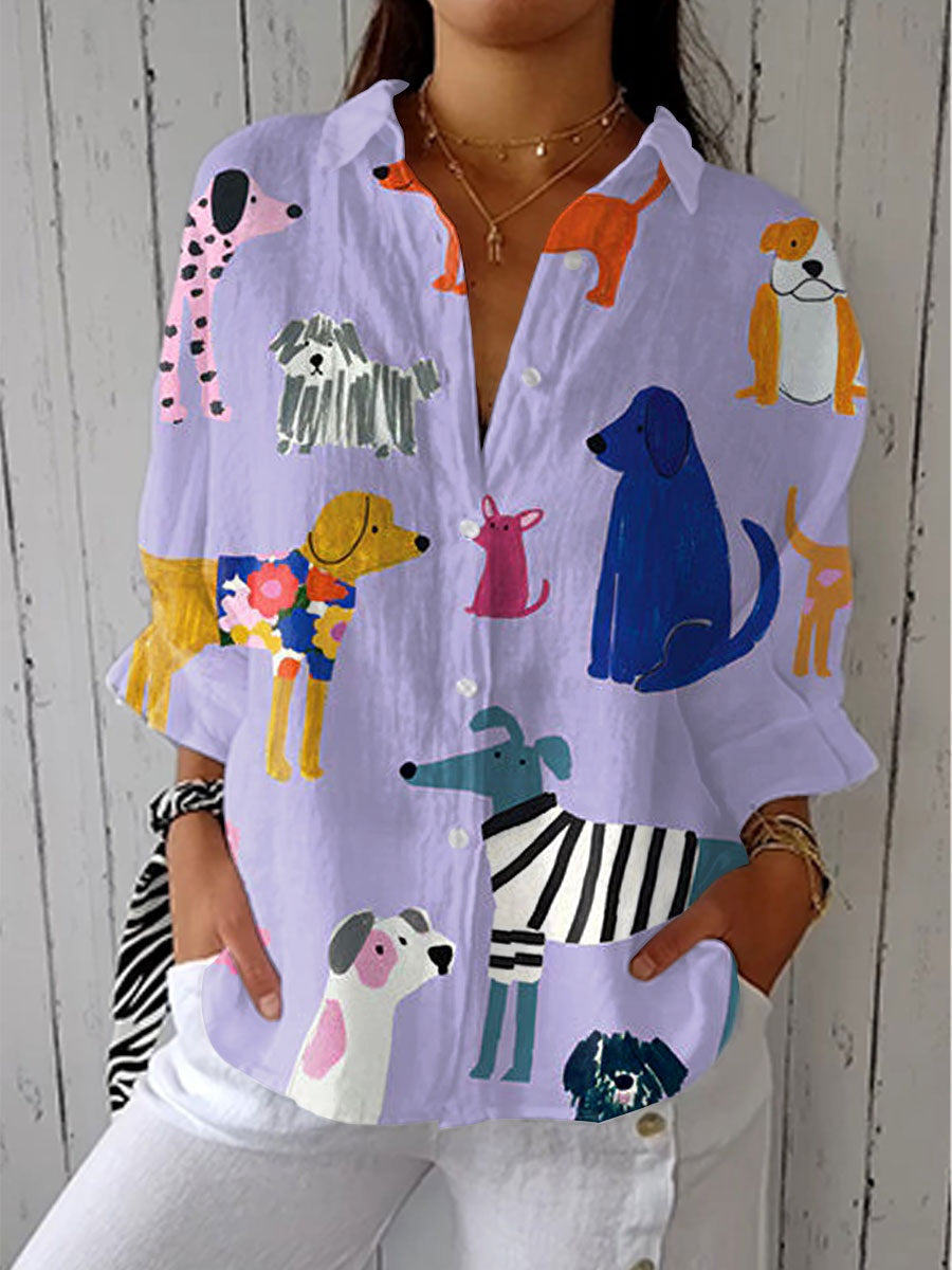 Consuelo | Blusa Tropical de Verano Estampada Mujer Escote V