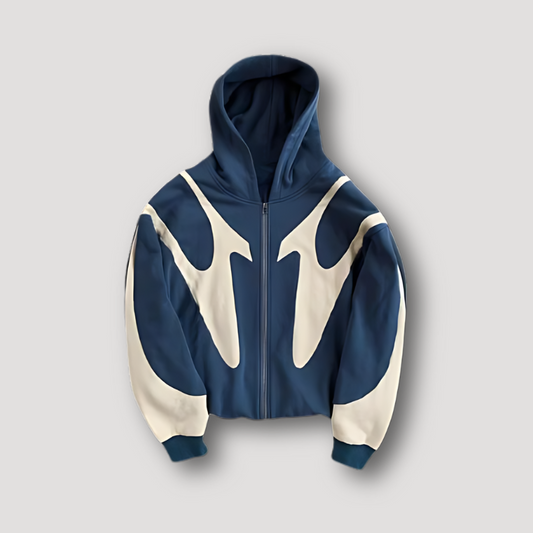 Darío | Sudadera con Cremallera Hombre con Capucha Estampado Gráfico