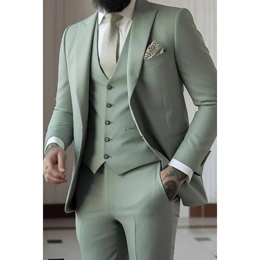 Gonzalo | Traje de Novio de Tres Piezas Hombre Slim Fit Chaleco