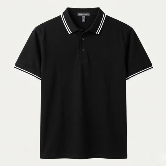 Iker | Polo de Algodón de Manga Corta Hombre Cuello Contraste