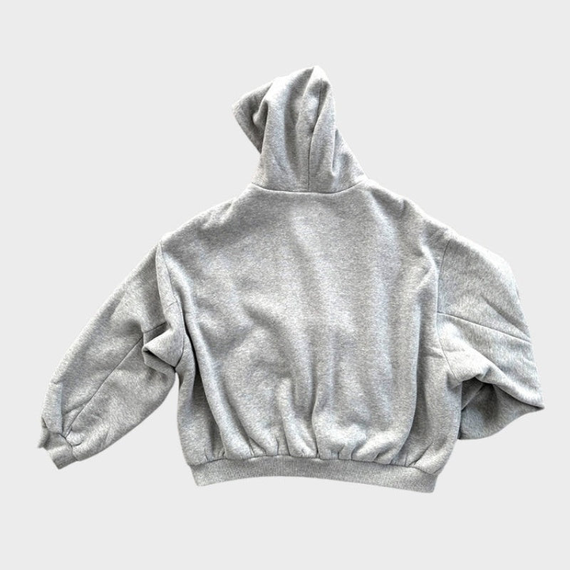 Iker | Sudadera Oversize Reversible con Capucha Hombre Cuadros