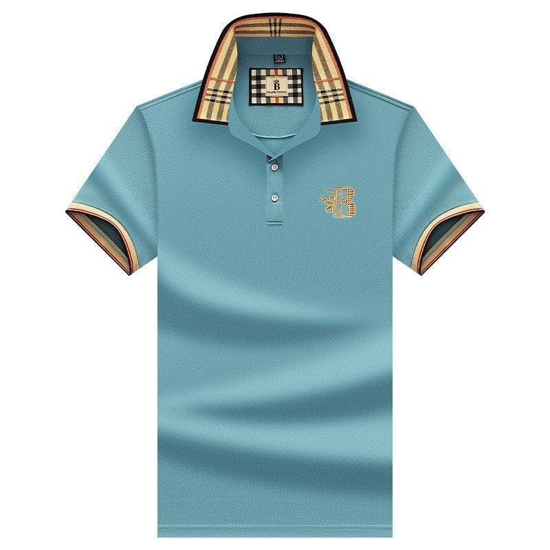 Iván | Polo Hombre Cuello Cuadros Bordado