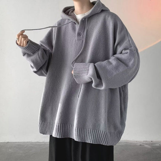 Oriol | Sudadera de Punto Oversize con Capucha Hombre