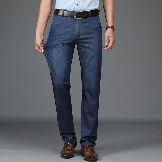 Rodrigo | Jeans Hombre Corte Clásico Denim Elástico Cintura Alta