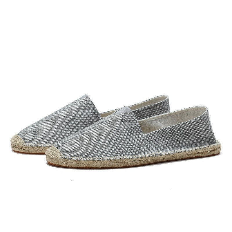 Sergio | Espadrillas de Lino Sin Cordones Hombre Suela Yute