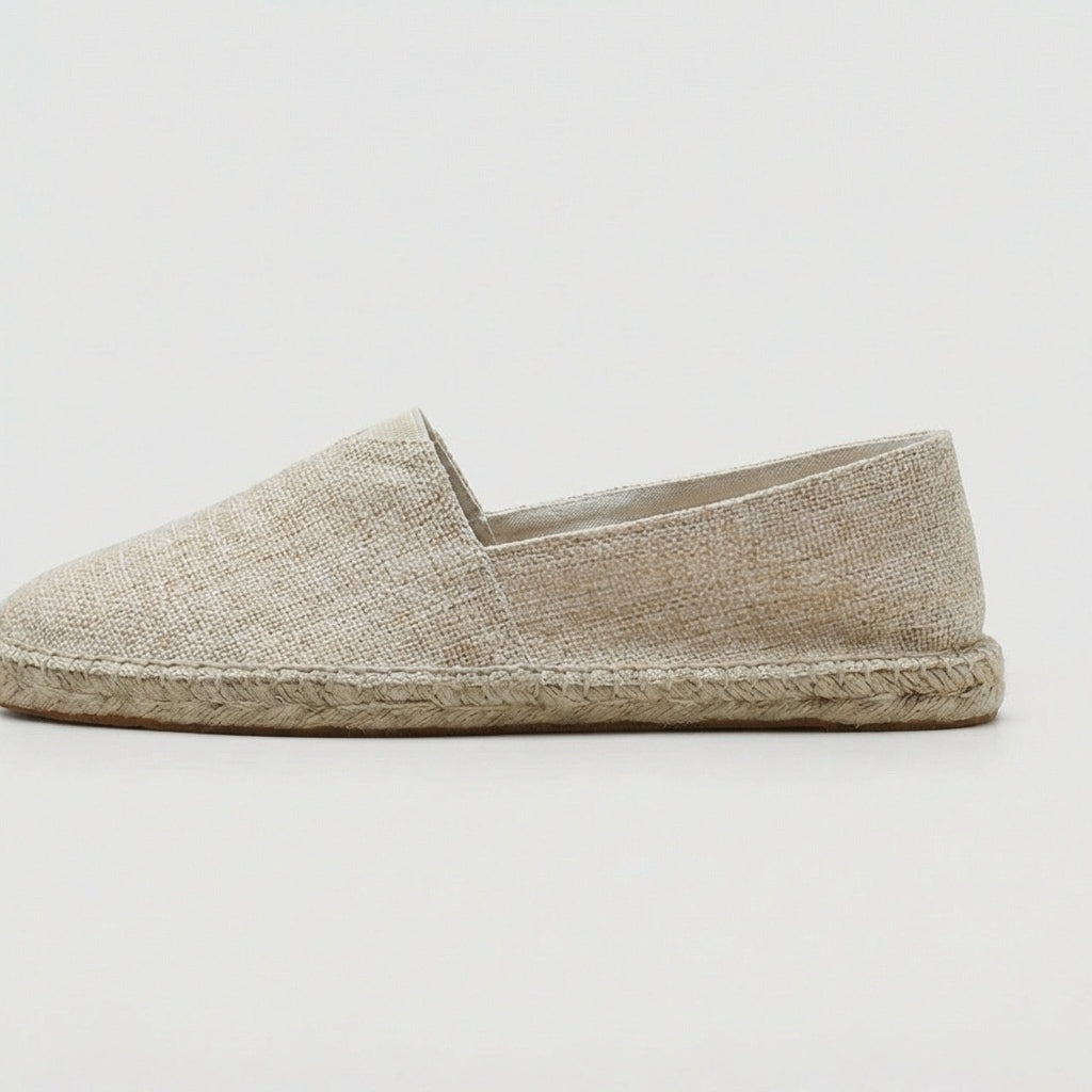 Sergio | Espadrillas de Lino Sin Cordones Hombre Suela Yute