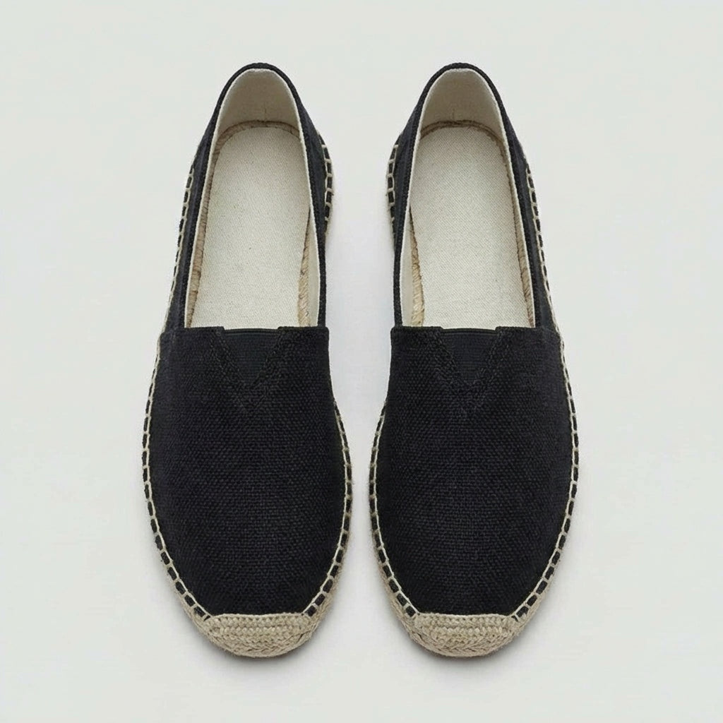 Sergio | Espadrillas de Lino Sin Cordones Hombre Suela Yute