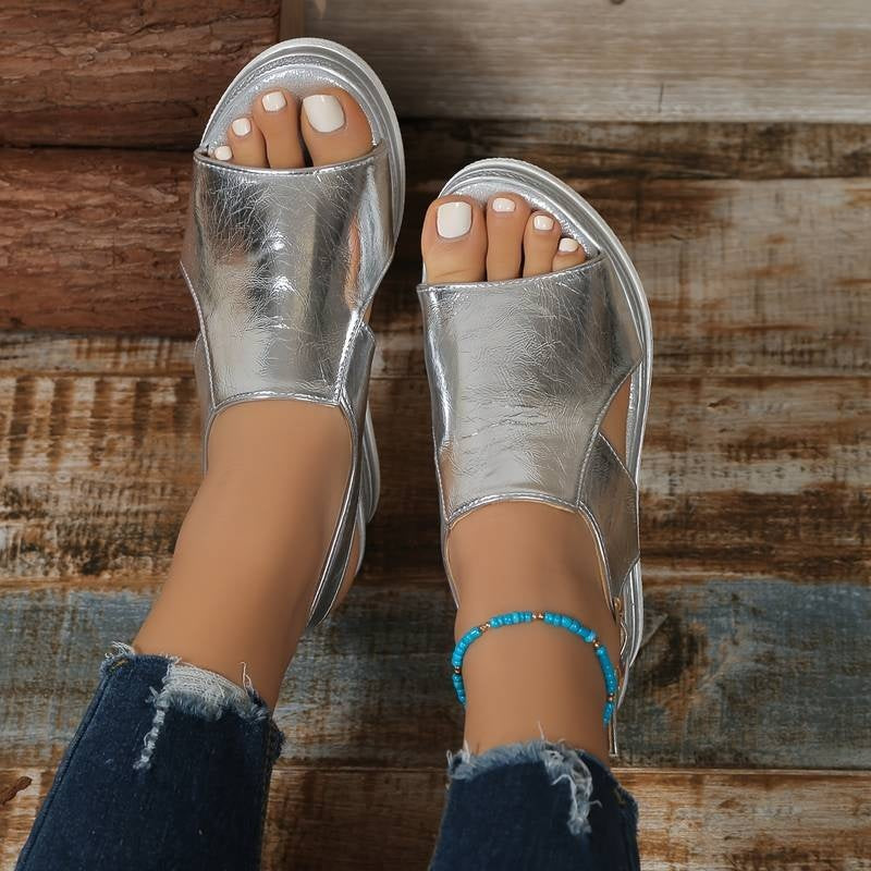 Valeria | Sandalias Plataforma Mujer Hebilla Ajustable